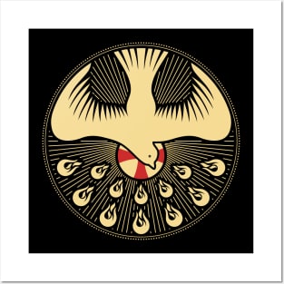 The image of a dove - a symbol of the Holy Spirit of God Posters and Art